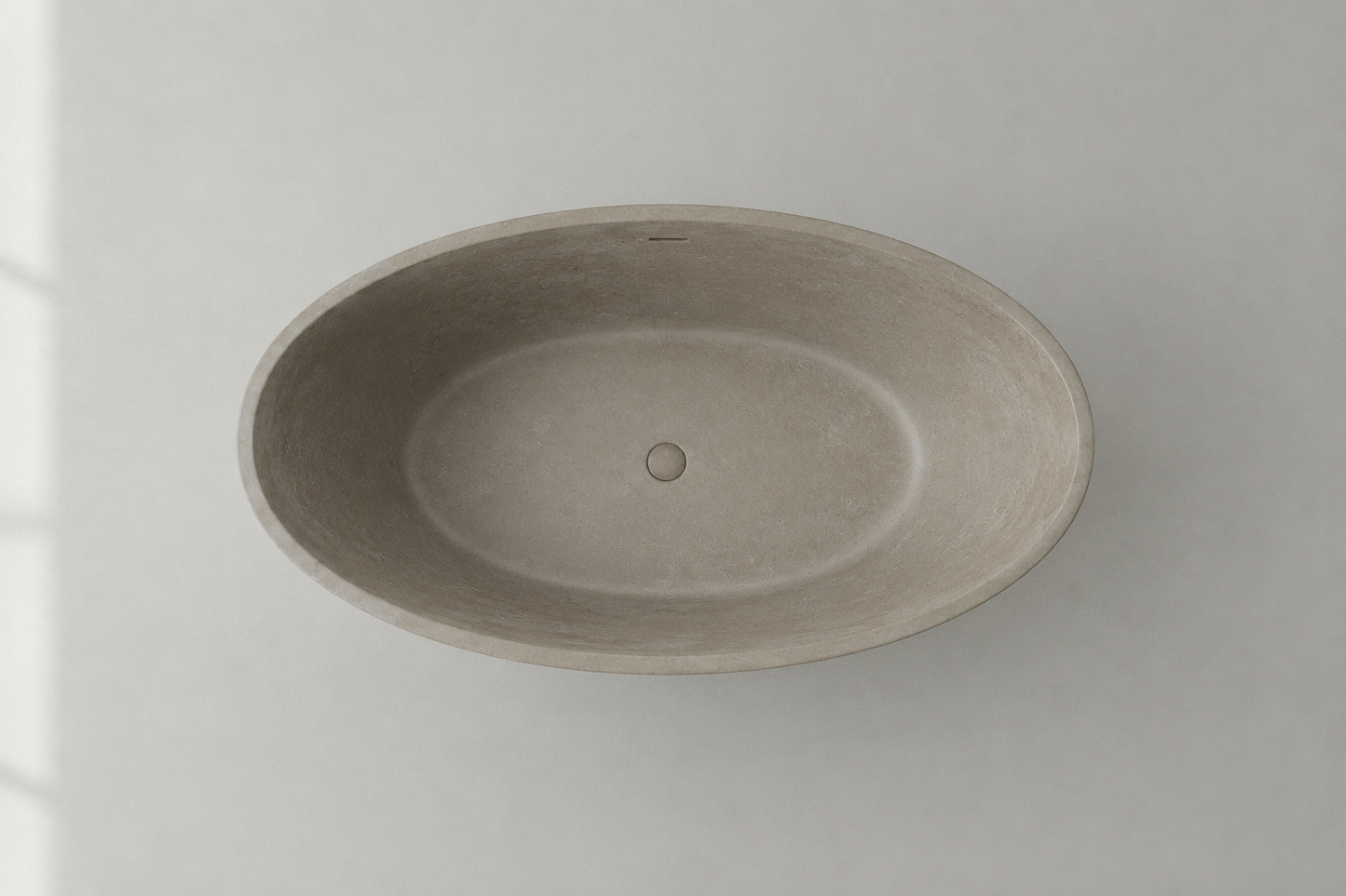 Rocco | OVAL Wide Bath | Concrete