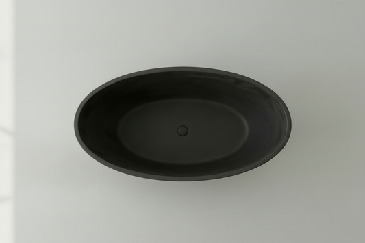 Rocco | OVAL Wide Bath | Concrete