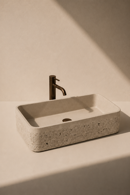 Blanche | RECTANGLE Basin | Concrete