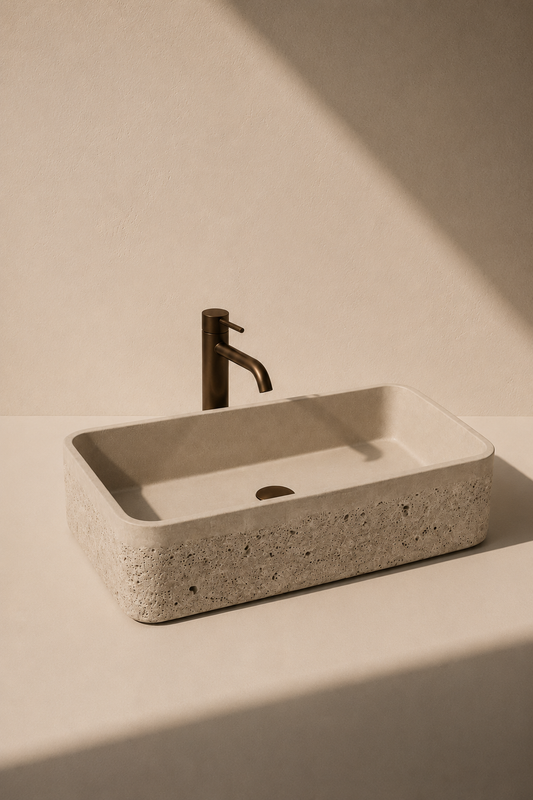 Blanche | RECTANGLE Basin | Concrete