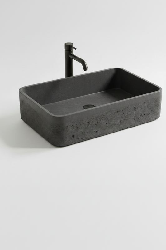 Blanche | RECTANGLE Basin | Concrete