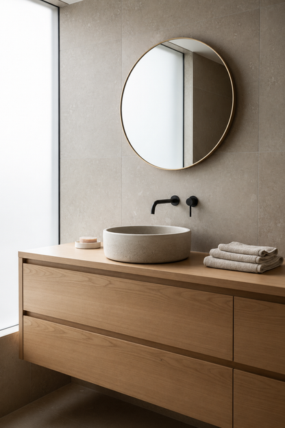 Paloma | ROUND Basin | Concrete